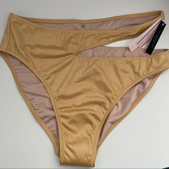 Victoria’s Secret Metalic Bikini Bottoms New - Picture 3 of 5